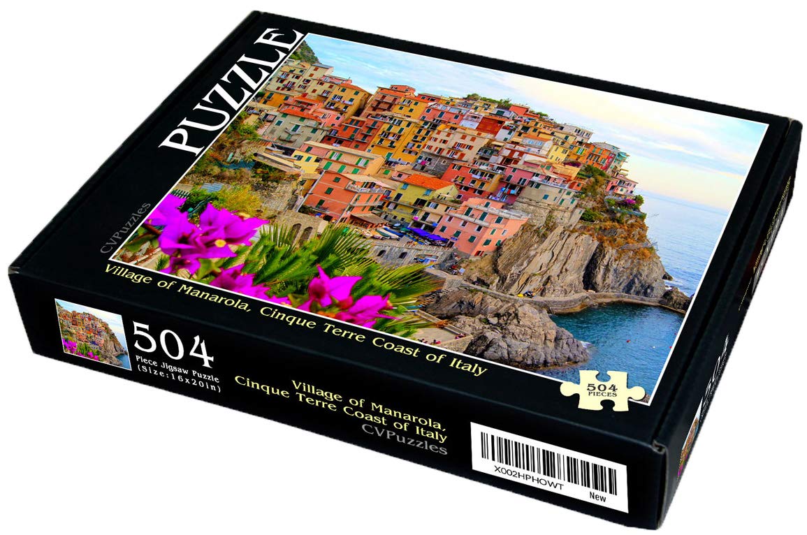Amazon.com: CVPuzzles Village of Manarola, Cinque Terre Coast of
